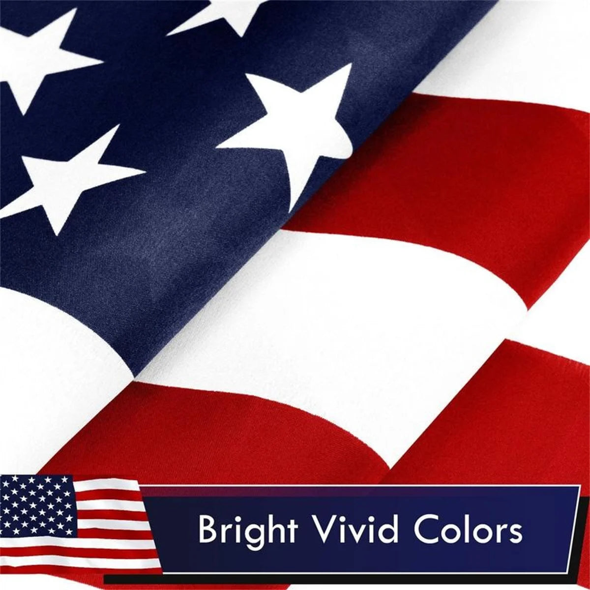 American Flag 3x5 Ft 75D Printed Polyester for Outdoor Indoor Decoration with Brass Grommets Heavy Duty Fade Resistant