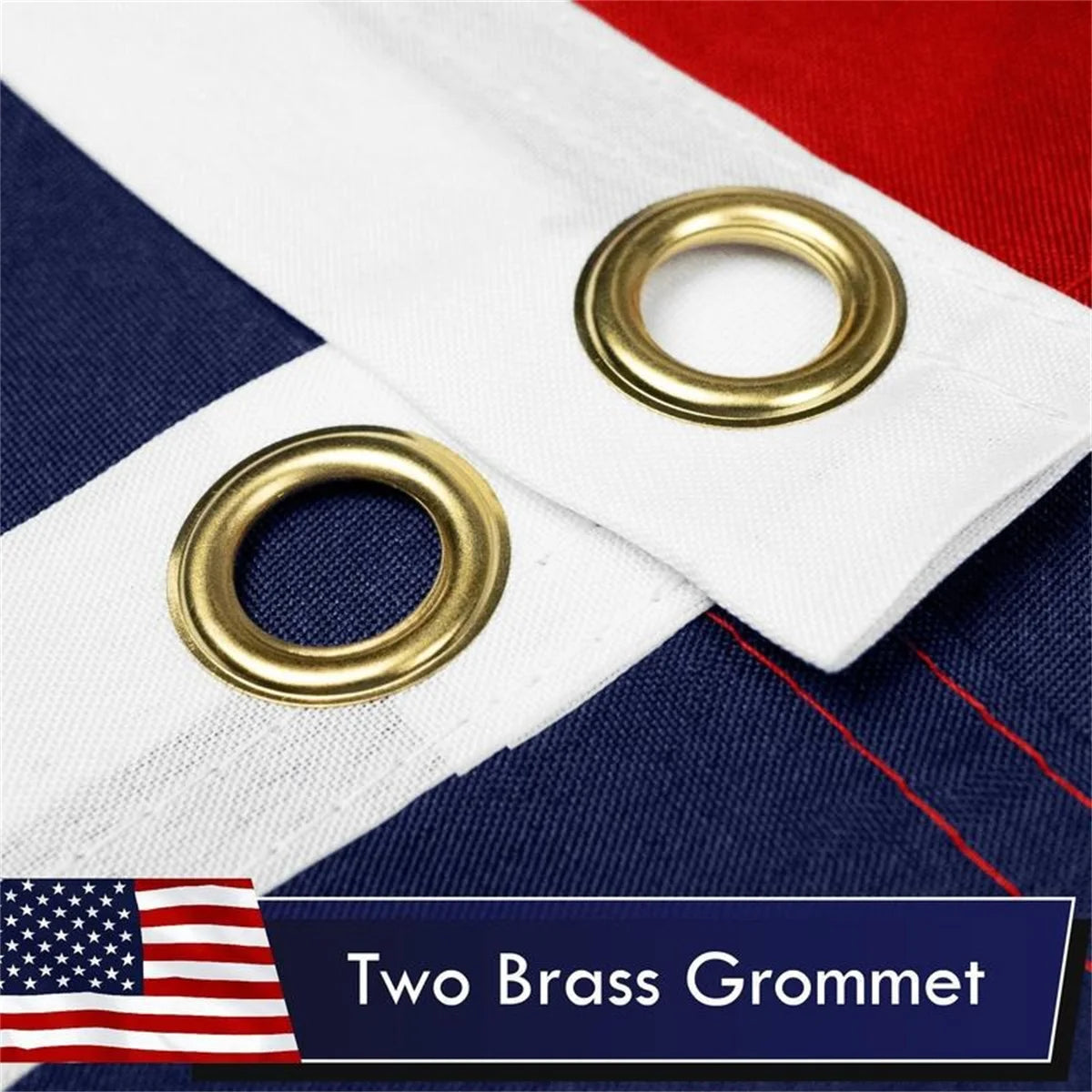 American Flag 3x5 Ft 75D Printed Polyester for Outdoor Indoor Decoration with Brass Grommets Heavy Duty Fade Resistant
