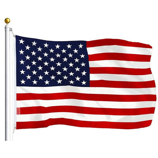 American Flag 3x5 Ft 75D Printed Polyester for Outdoor Indoor Decoration with Brass Grommets Heavy Duty Fade Resistant