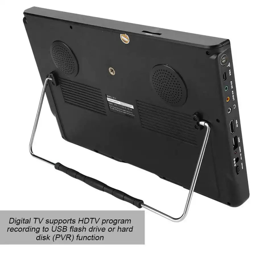 LEADSTAR 12‑inch Portable Digital TV 1080P 16:9 LED Handheld Mini Digital TV Television Player for Home Outdoor Car Video Player