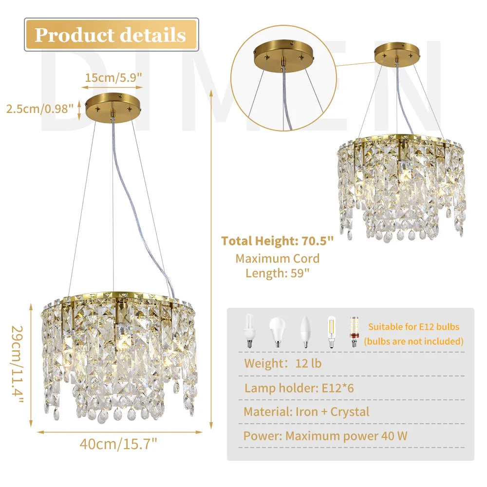 Modern Crystal Chandelier Living Room Ceiling Chandeliers Villa Loft Silver Lustre Lighting Home Decor Hanging Ceiling Lights