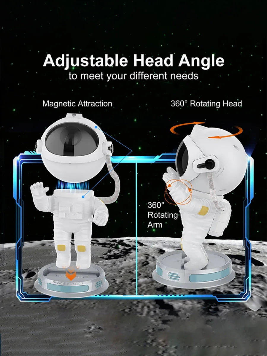 Kids Star Projector Night Light with Remote Control 360°Adjustable Design Astronaut Nebula Galaxy Lighting for Children Adults