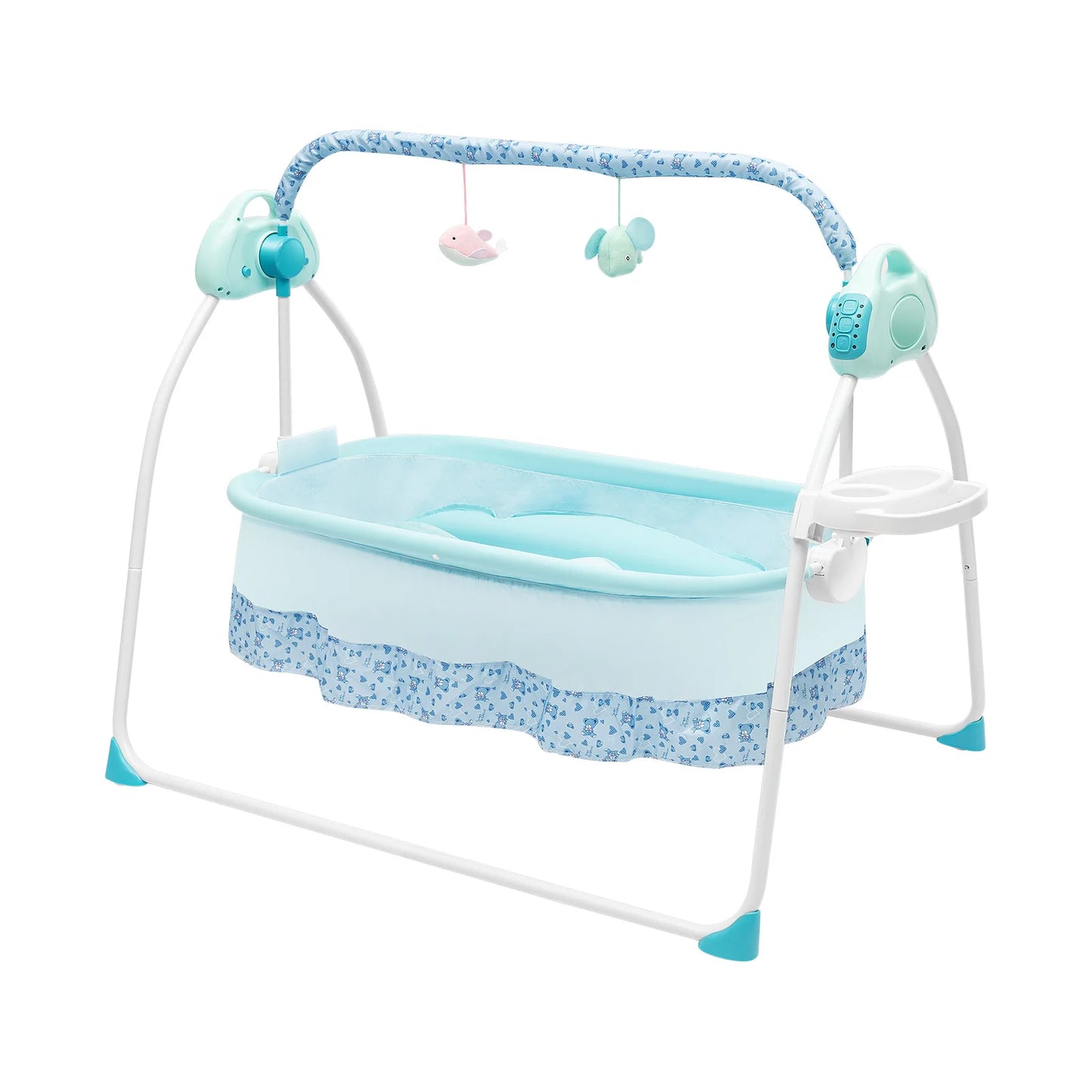 Cradle Swing Sleeping Bed Auto Rocking Chair Bed Swing 5 Speed Stand Baskets Musical Sleeping Basket 0-18 Months