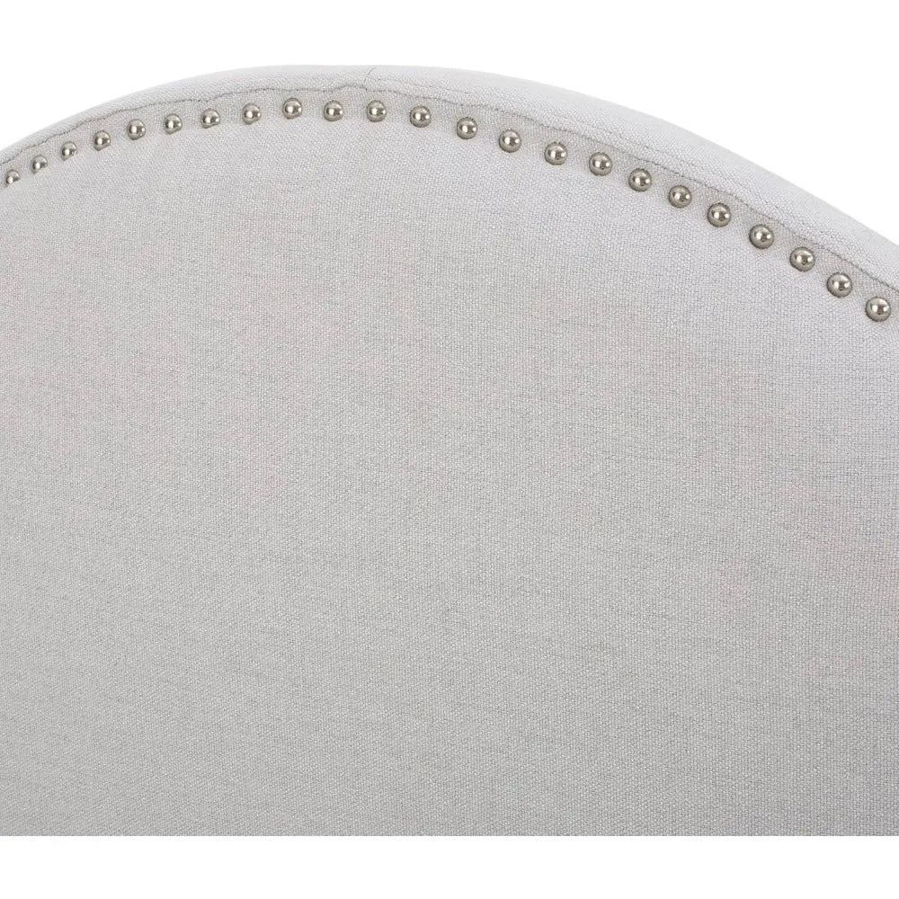 Home Headboard - Fully Upholstered, Queen / Full, Light Grey