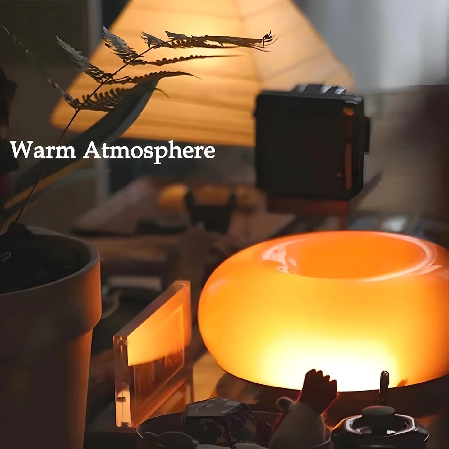 Aesthetic Doughnut LED Night Lamp – Cozy Ambient Light, Touch Control,Warm Color