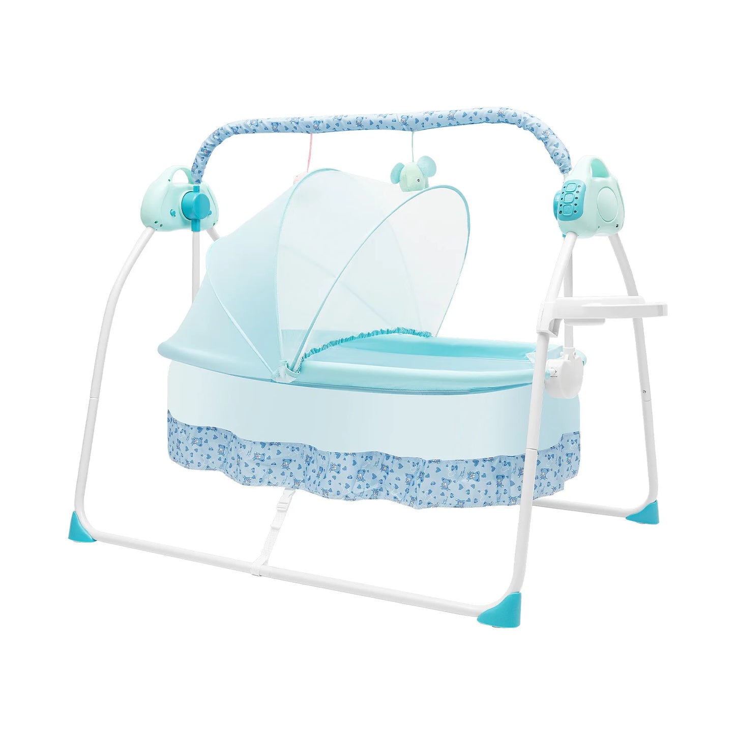 Cradle Swing Sleeping Bed Auto Rocking Chair Bed Swing 5 Speed Stand Baskets Musical Sleeping Basket 0-18 Months