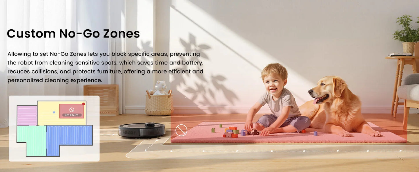 Lefant  Robot Vacuum Cleaner with Automatic Emptying M2S Pro,10000Pa, 240 Minutes, Laser Navigation DTOF, Ideal for Pet Hair
