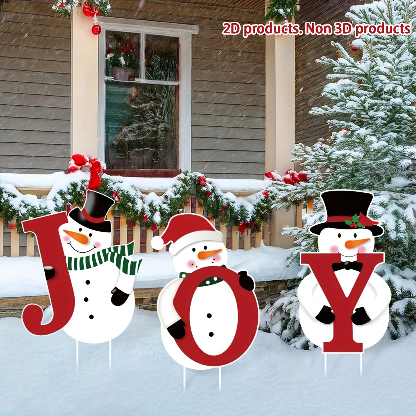 Festive Holiday Snowman Garden Stake with LED Lights Outdoor Christmas Yard Decoration for Pathway or Lawn Display