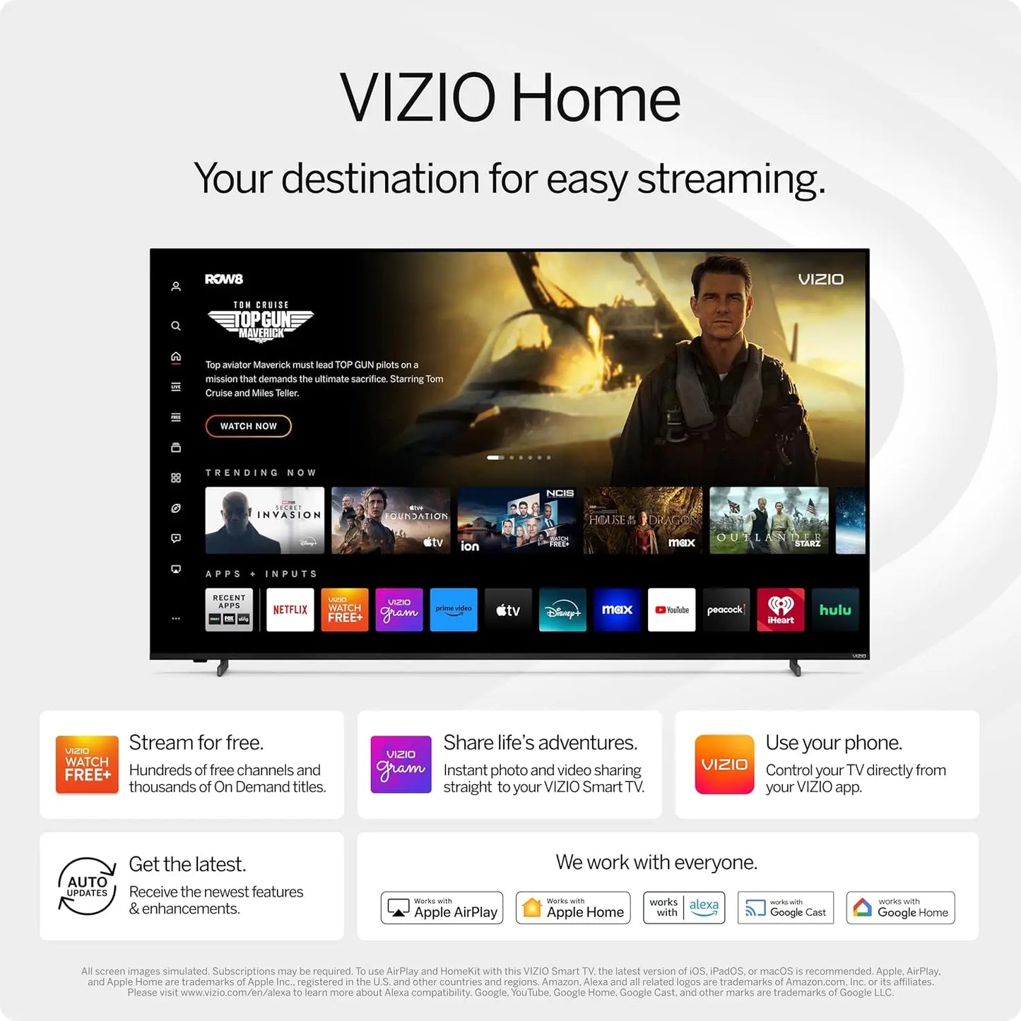 50-Inch 4K QLED Smart TV with Quantum Color, HDR, WiFi 6 for Enhanced Streaming and Gaming