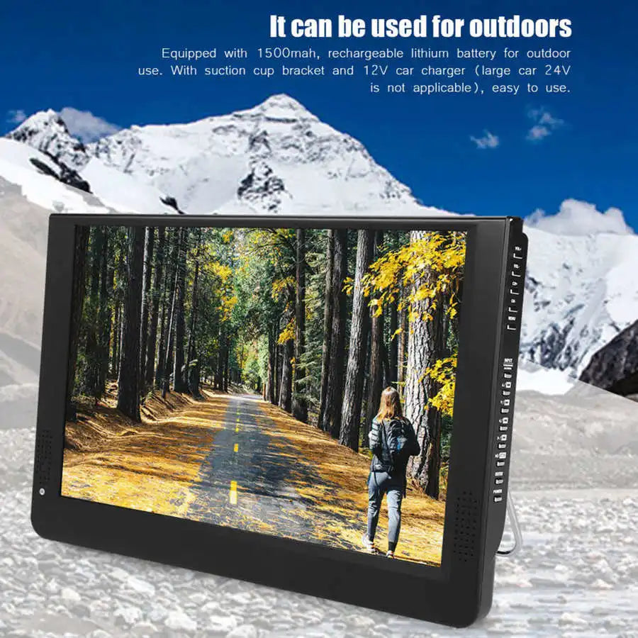 LEADSTAR 12‑inch Portable Digital TV 1080P 16:9 LED Handheld Mini Digital TV Television Player for Home Outdoor Car Video Player