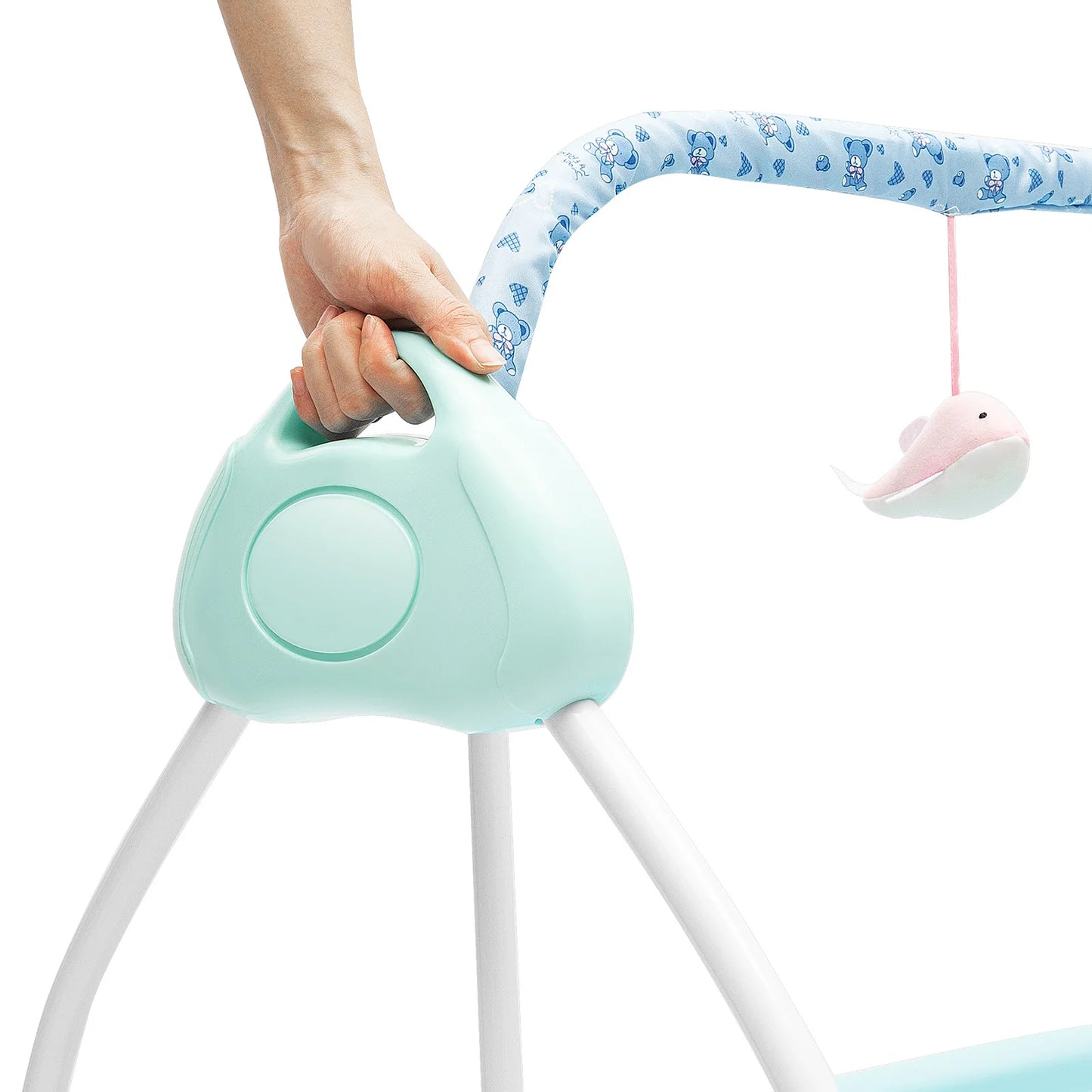 Cradle Swing Sleeping Bed Auto Rocking Chair Bed Swing 5 Speed Stand Baskets Musical Sleeping Basket 0-18 Months