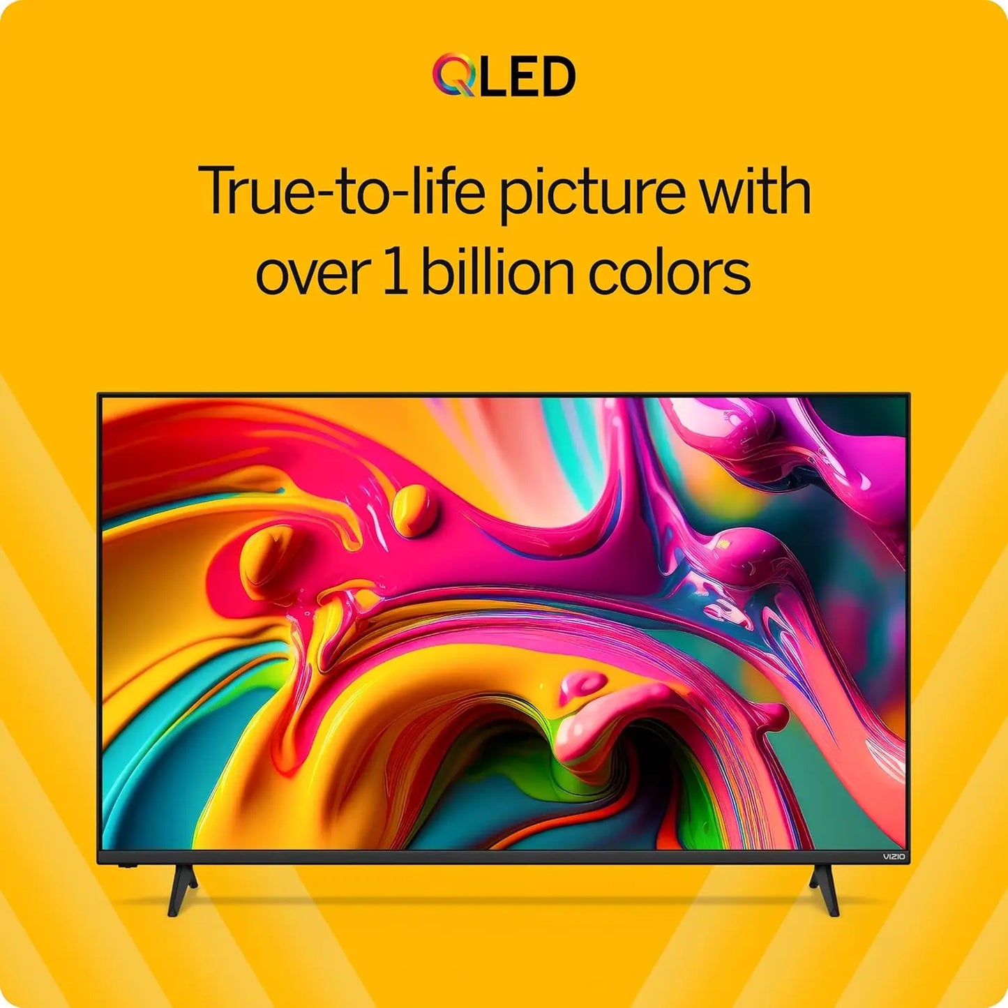 50-Inch 4K QLED Smart TV with Quantum Color, HDR, WiFi 6 for Enhanced Streaming and Gaming