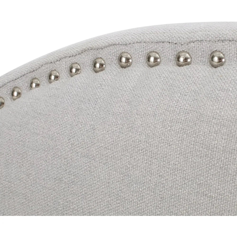 Home Headboard - Fully Upholstered, Queen / Full, Light Grey