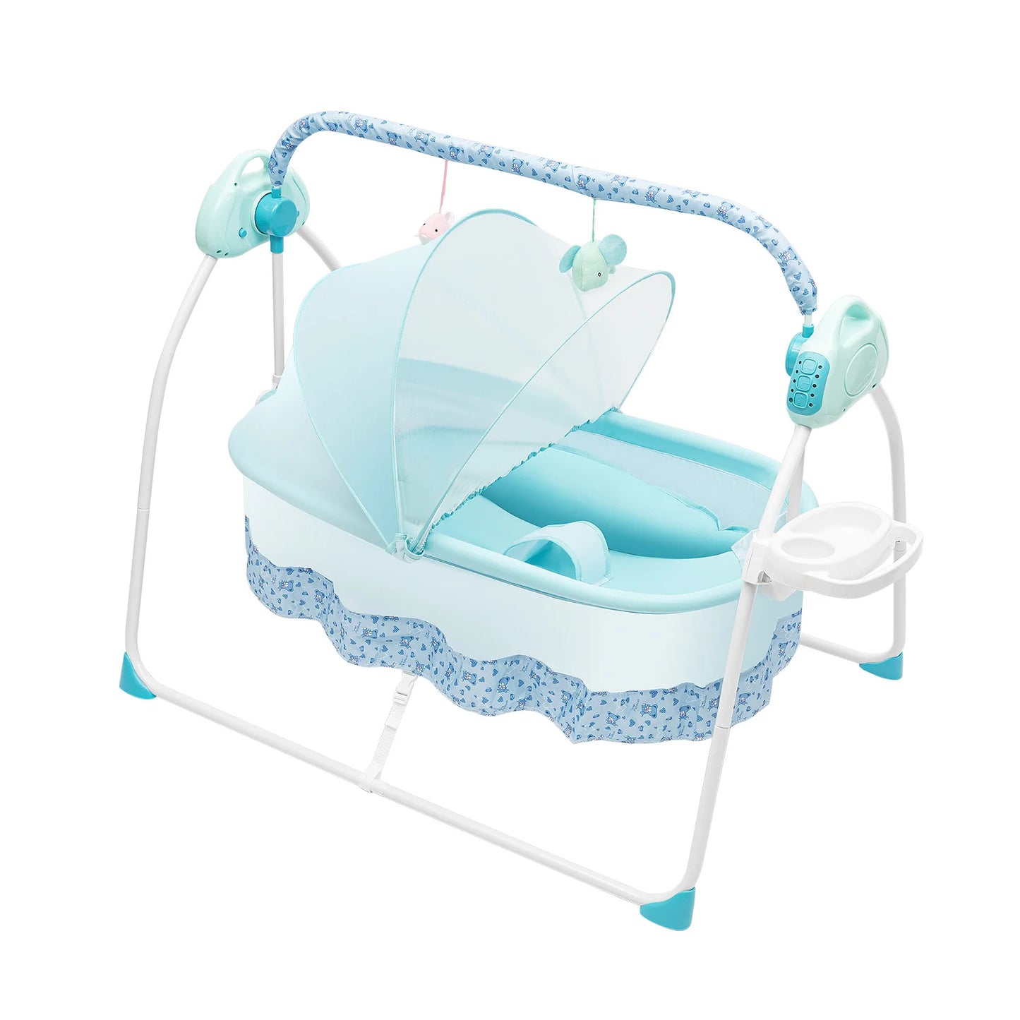 Cradle Swing Sleeping Bed Auto Rocking Chair Bed Swing 5 Speed Stand Baskets Musical Sleeping Basket 0-18 Months
