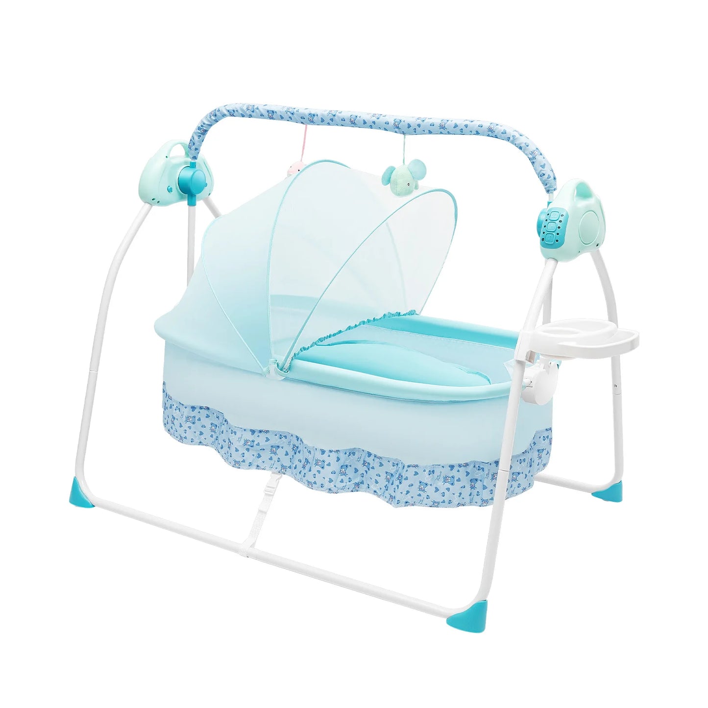 Cradle Swing Sleeping Bed Auto Rocking Chair Bed Swing 5 Speed Stand Baskets Musical Sleeping Basket 0-18 Months