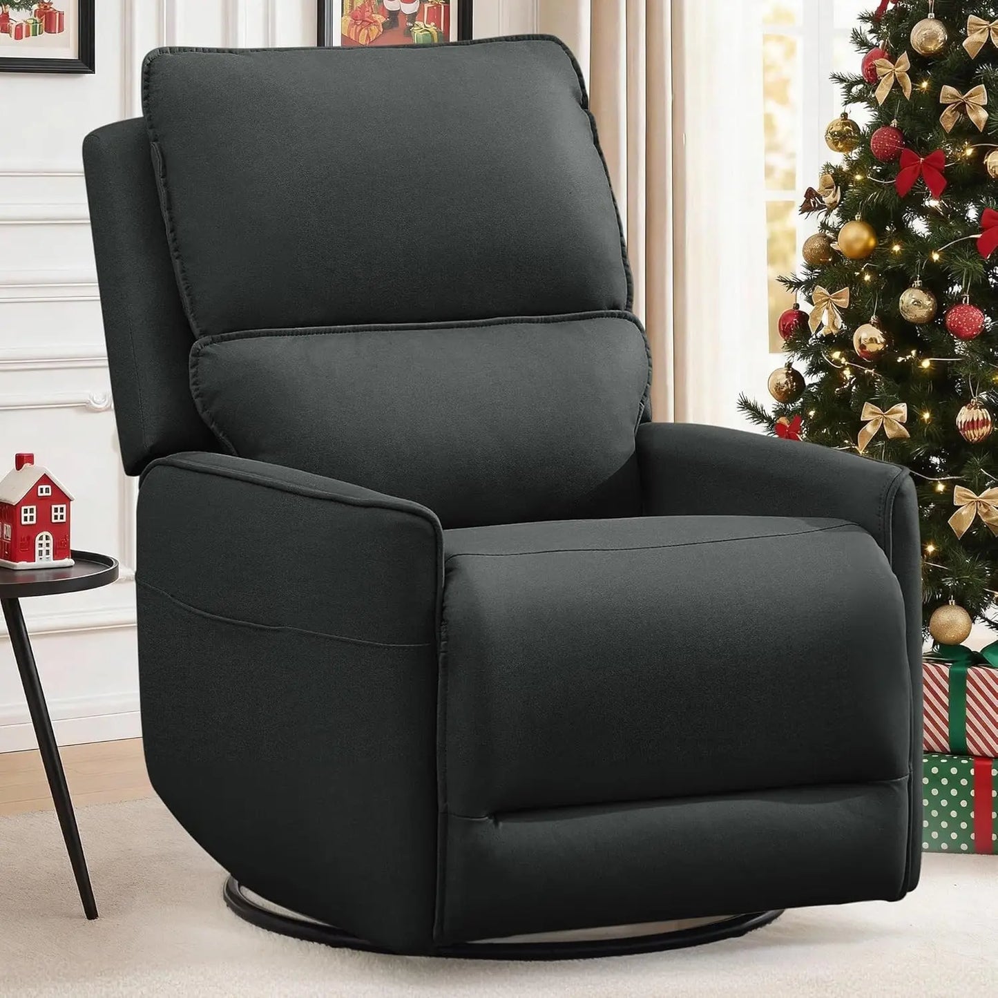 Recliner Chair 360 Swivel Rocker Recliner Chairs for Adults, Small Recliners for Small Spaces, Upholstered Nursery, Customized