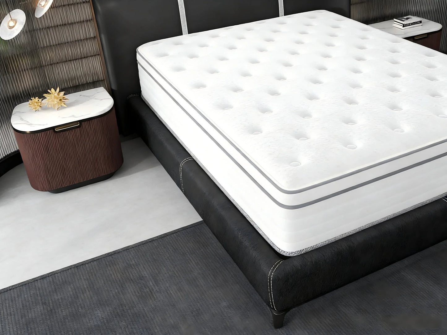 14/12/10 inch Firm King/Full/Twin/Queen Mattress- Pain-Relieving Hybrid Mattress for Extra Lumbar & Hip Support