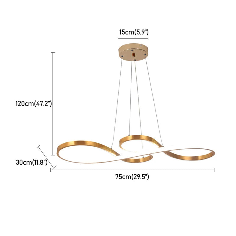 Modern Pendant Light With Remote Dimmabl Decor Living Room Chandeliers Led Simple Luminaire Dimming Kitchen Florarium Fixtures