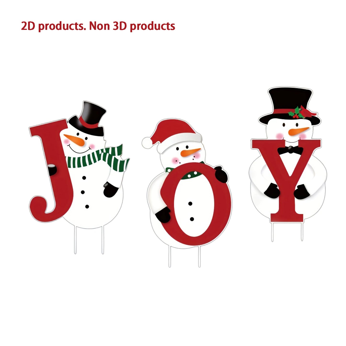 Festive Holiday Snowman Garden Stake with LED Lights Outdoor Christmas Yard Decoration for Pathway or Lawn Display