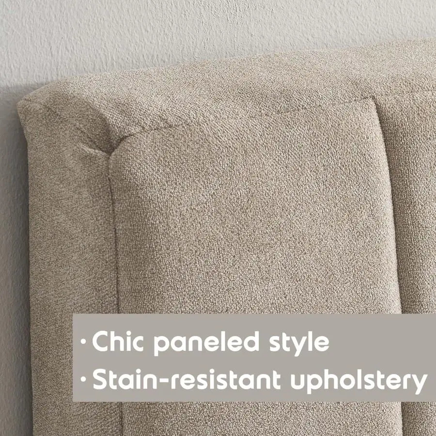 Upholstered Twin Headboard Easy Assemble Channel Stitched Headboard Twin Size Wall Mounted Headboards with 3D Soundproof Wall Pa