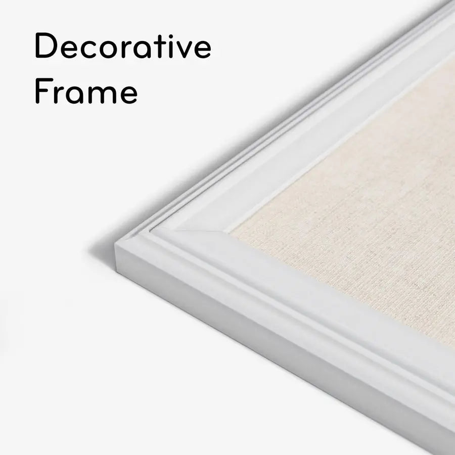 Farmhouse Linen Bulletin Board, 30 x 20, White Wood Frame, Wall Mounted Pin Board for Home Office, Classroom amp Kitchen, Includ