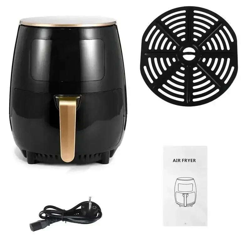 6L Large Capacity Digital Touch Air Fryer Multi Use Non Stick Energy Saving Easy Clean Oven For Household Kitchen Cooking