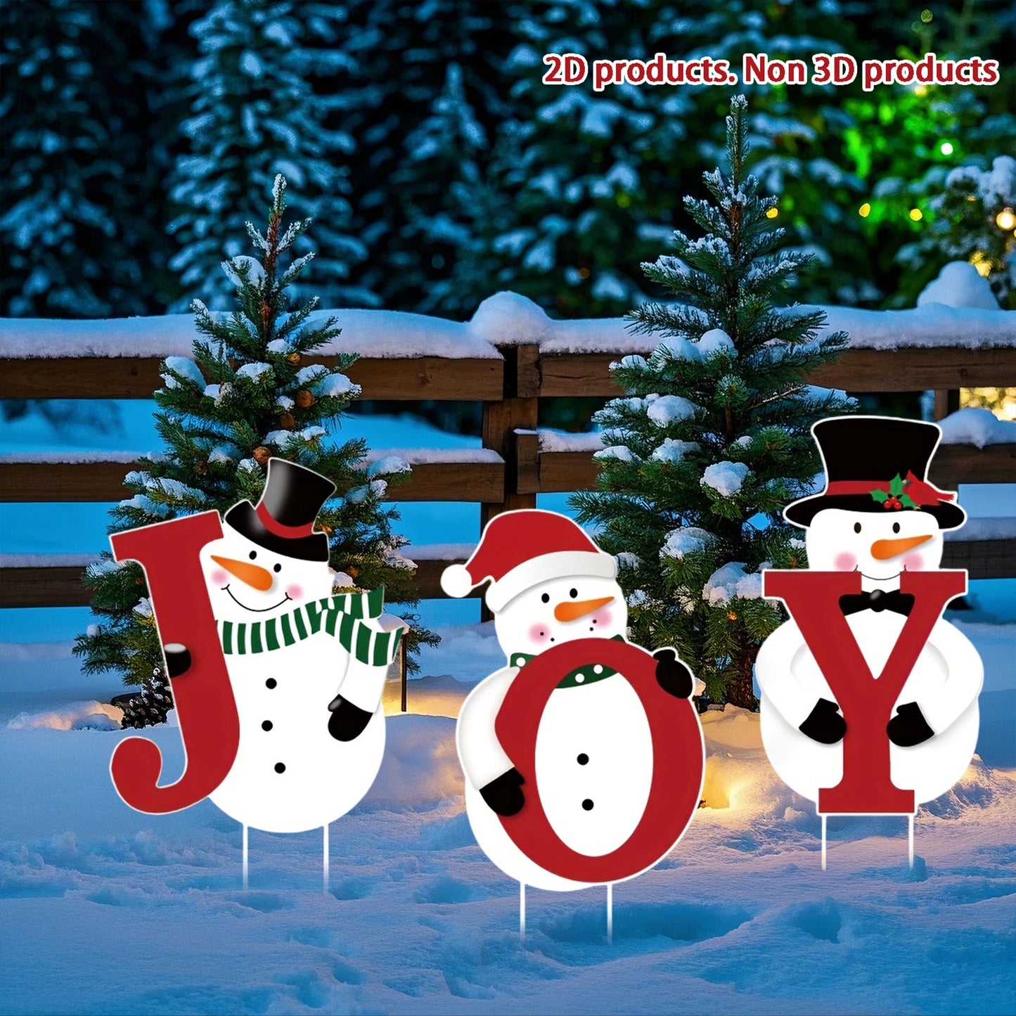 Festive Holiday Snowman Garden Stake with LED Lights Outdoor Christmas Yard Decoration for Pathway or Lawn Display