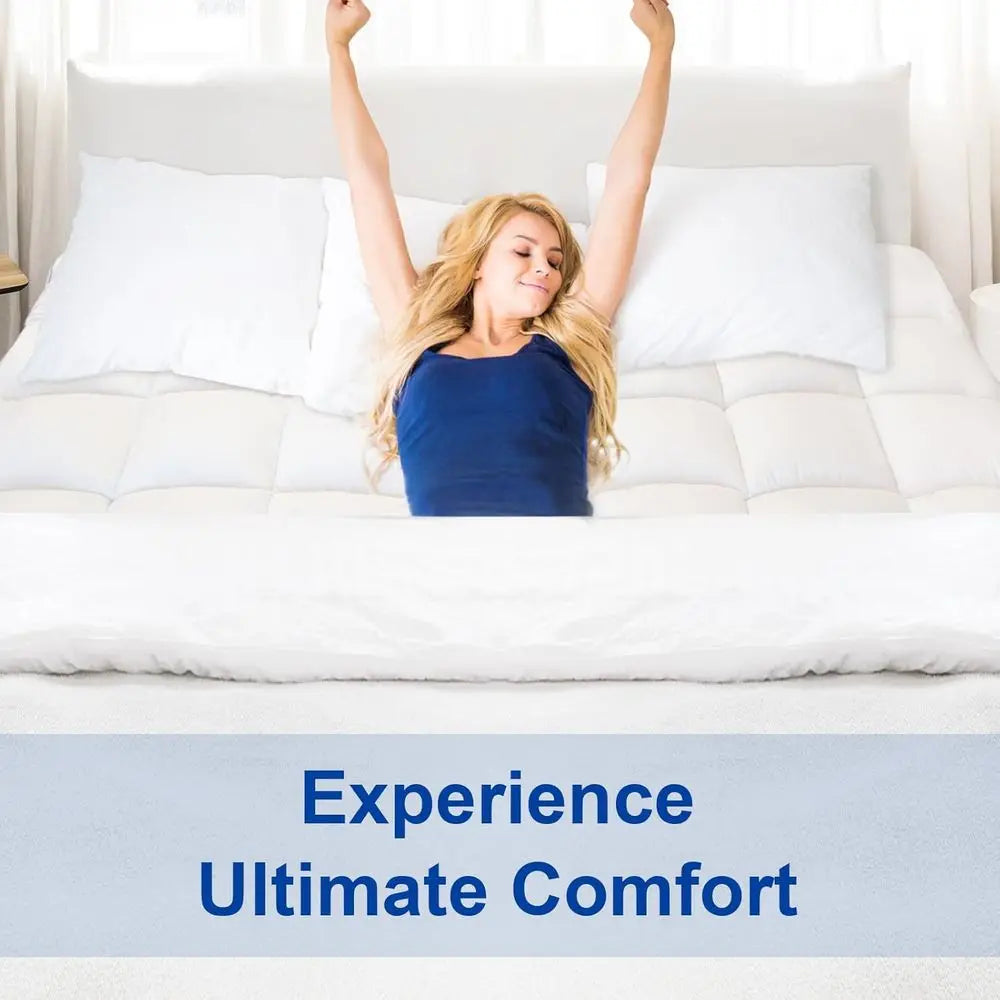 Luxurious Plush Pillow Top Mattress with Deep Sleep Technology, 8-23 Inch - White