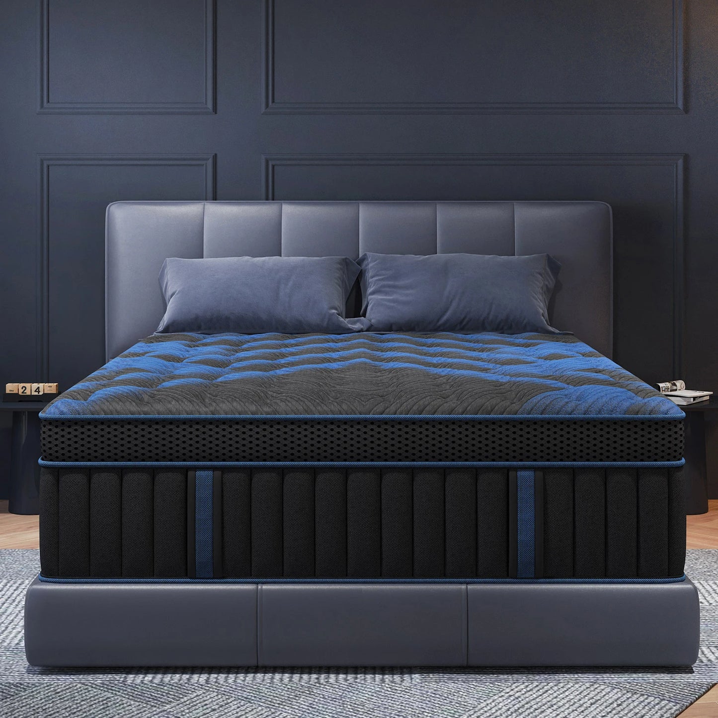 12"Gel Memory Foam Hybrid Pocket Spring Mattress Twin Full Queen King Bed Mattress In A Box, Medium Firm Motion Isolation